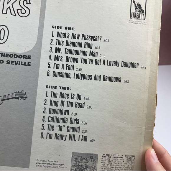 Vintage Chipmunks A Go Go Vinyl Music Record - Picture 6 of 6